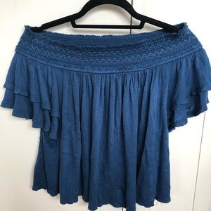 Free People Off the Shoulder Flowy Top